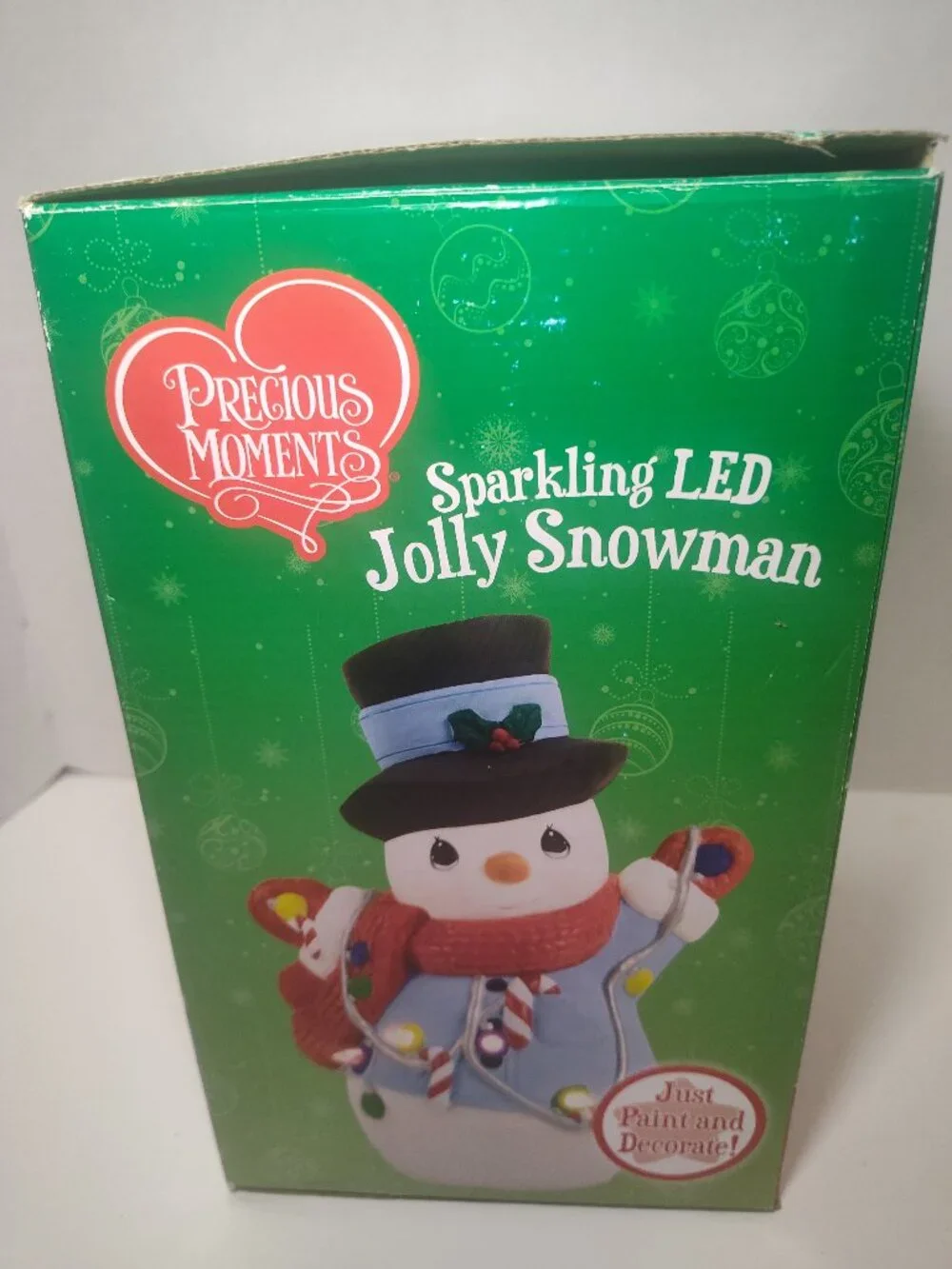 Precious Moments Sparkling LED Jolly Snowman Paint Craft Kit Sealed New